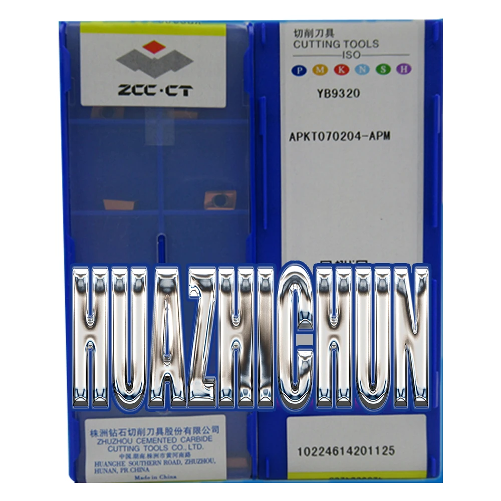 

HUAZHICHUN YB9320 APKT070204-APM APF Original ZCC.CT Carbide Insert