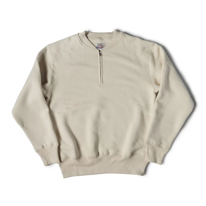 American Retro Thiened 600g Cotton Fce Men's Hoodie f Zipper Stand Collar Sweatirt Winter Casual Straight Leg Fit