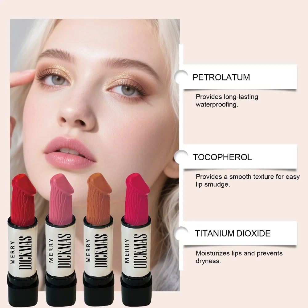 Secret Party Weihnachtslippenstift – Langanhaltender, matter Schimmer, seidig-weicher Samtlippenstift mit hoher Deckkraft – Make-up-Kosmetik für Damen_voghion.com