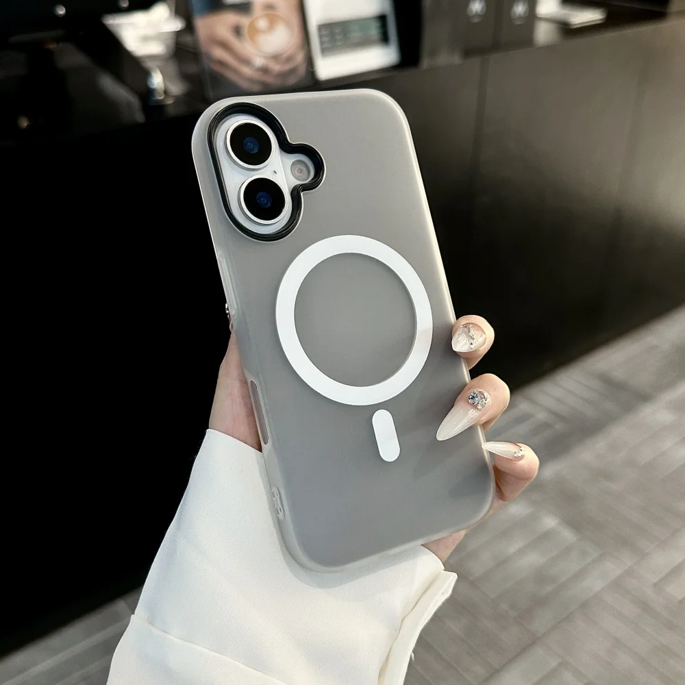 Luxury Candy Magnetic Clear 2-in-1 Phone Case Cover