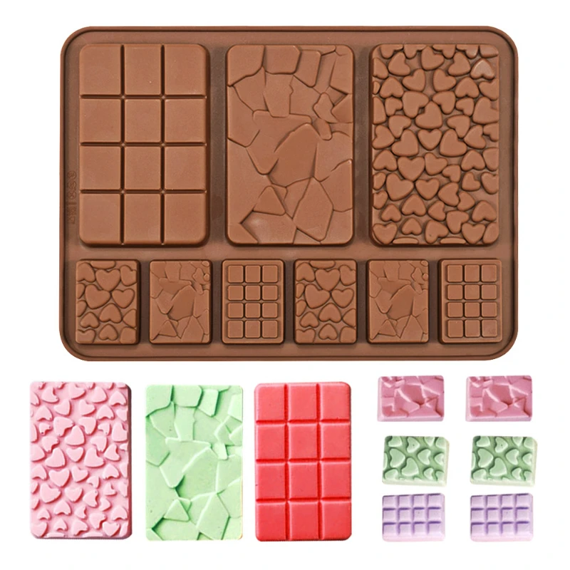 Chocolate Bar Silicone Mold BreakApart Waffle Candy Bar Molds Homemade
