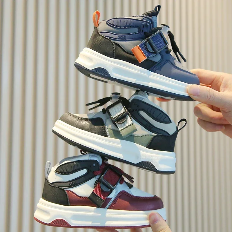 High Top Kids Sports Shoes for School and Casual Wear