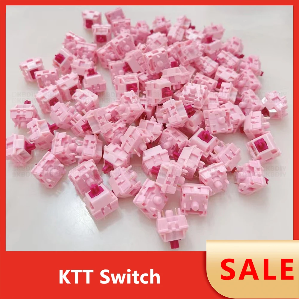 Ktt Switch Linear Tactile para Teclado Mecânico Kang White Switch v3 Morango Menta Rosa Escuro Peach Matcha Atacado - Imagem 6