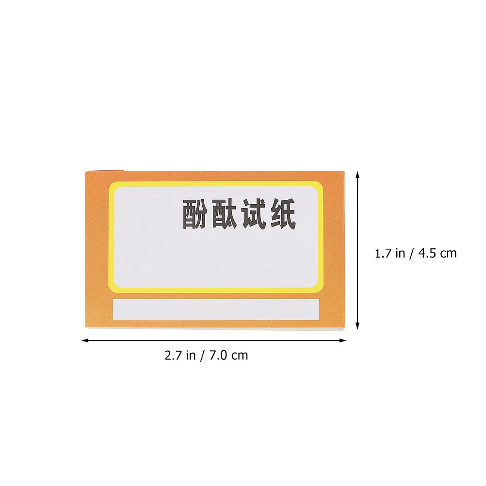 6Pcs 페노탈린 테스트 용지 실험실 화학 페놀프탈레인 테스트 키트 용품을 위한 고정밀 표시 스트립