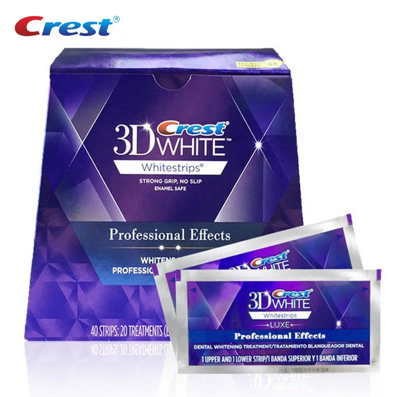 Crest 3D White Teeth Whitening Strips Luxe Professional Effects Dental