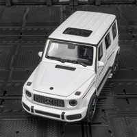 1:32 Benzs G63 G65 SUV Alloy Car Model Diecast Metal Off-road Vehicles Car Model Simulation Sound and Light Collection kids Gift 2