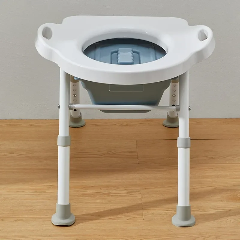 Elderly Disabled Toilet Toilet Chair, Adjustable Height Pregnant Woman Commode Toilet, Home Squat Toilet Seats Disability Help 5