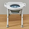 Elderly Disabled Toilet Toilet Chair, Adjustable Height Pregnant Woman Commode Toilet, Home Squat Toilet Seats Disability Help 5