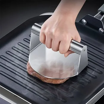 stainless steel hamburger press 1