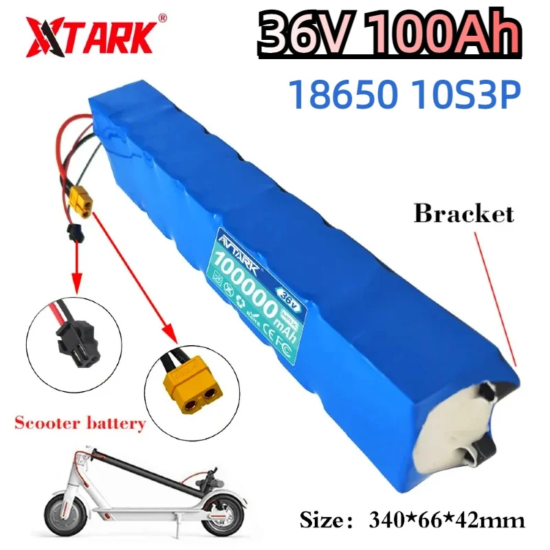 

10S3P 36V 100Ah 18650 Rechargeable Lithium Battery Pack 1000W Power Modified Bicycle electric scooter Vehicle with BMS