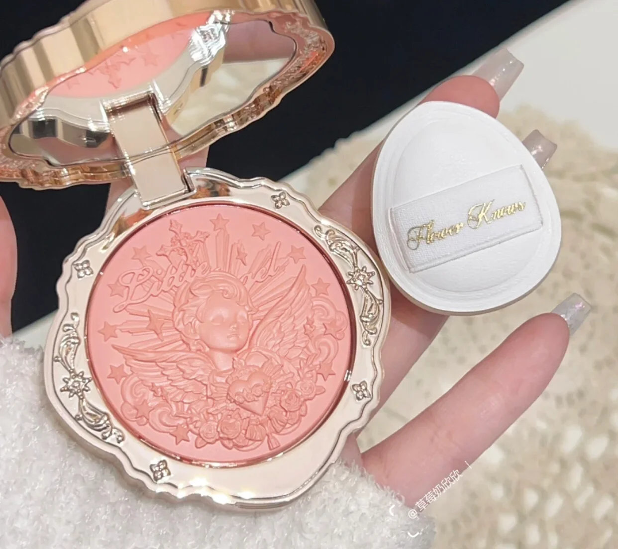Blush Cream Embossed Cheek Blusher Natural Look Longlasting Waterproof Cosmetic 6g,blush cream,cream blusher,facial blusher