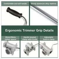 Trimmer Handle Grip For Lawn Care Universal Metal Weedeater Handle Adjustables Lawn Mower Handle Extension For Landscaping 2