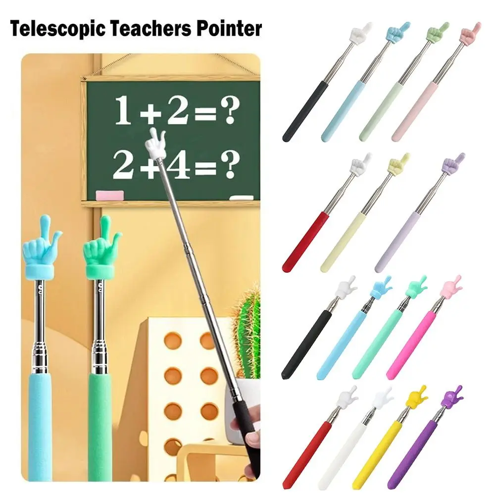 Toys Finger Design Stainless Steel Telescopic Rod Whiteboard Pointer ...