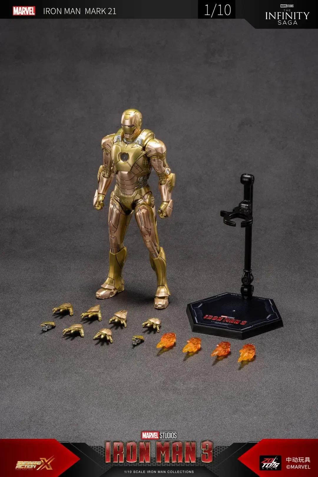 ZD TOYS IRON MAN MK 17 33 21 39 Blacklash Marvel Avengers 7