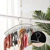 6/8/10/20PCS Stainless Steel Clothes Drying Hanger Windproof Sock Rack Underwear Rack Sock Clip Hook Artifact Hanger for Clothes 2