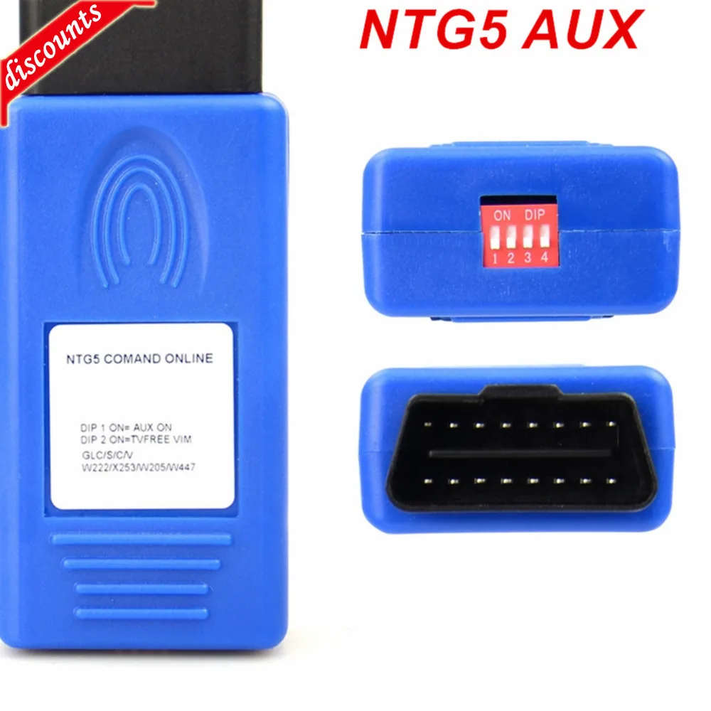 

Newest For COMAND ONLINE NTG5 OBD AUX IN & VIM ACTIVATOR work for C/GLC/S/V CLASS W205 X253 W222 W447 NTG 5 AUX For Mercedes