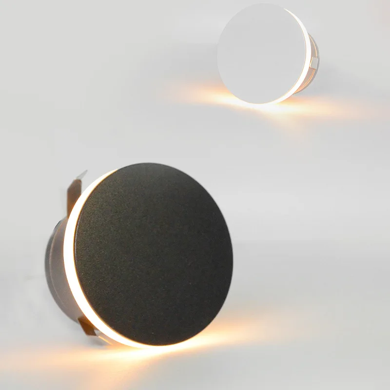 Lampada Da Parete Da Incasso A Led Per Gradini Illuminazione Per Scale Rotonde Apparecchio Impermeabile Per Interni Ed Esterni Per Applique Da Balcone