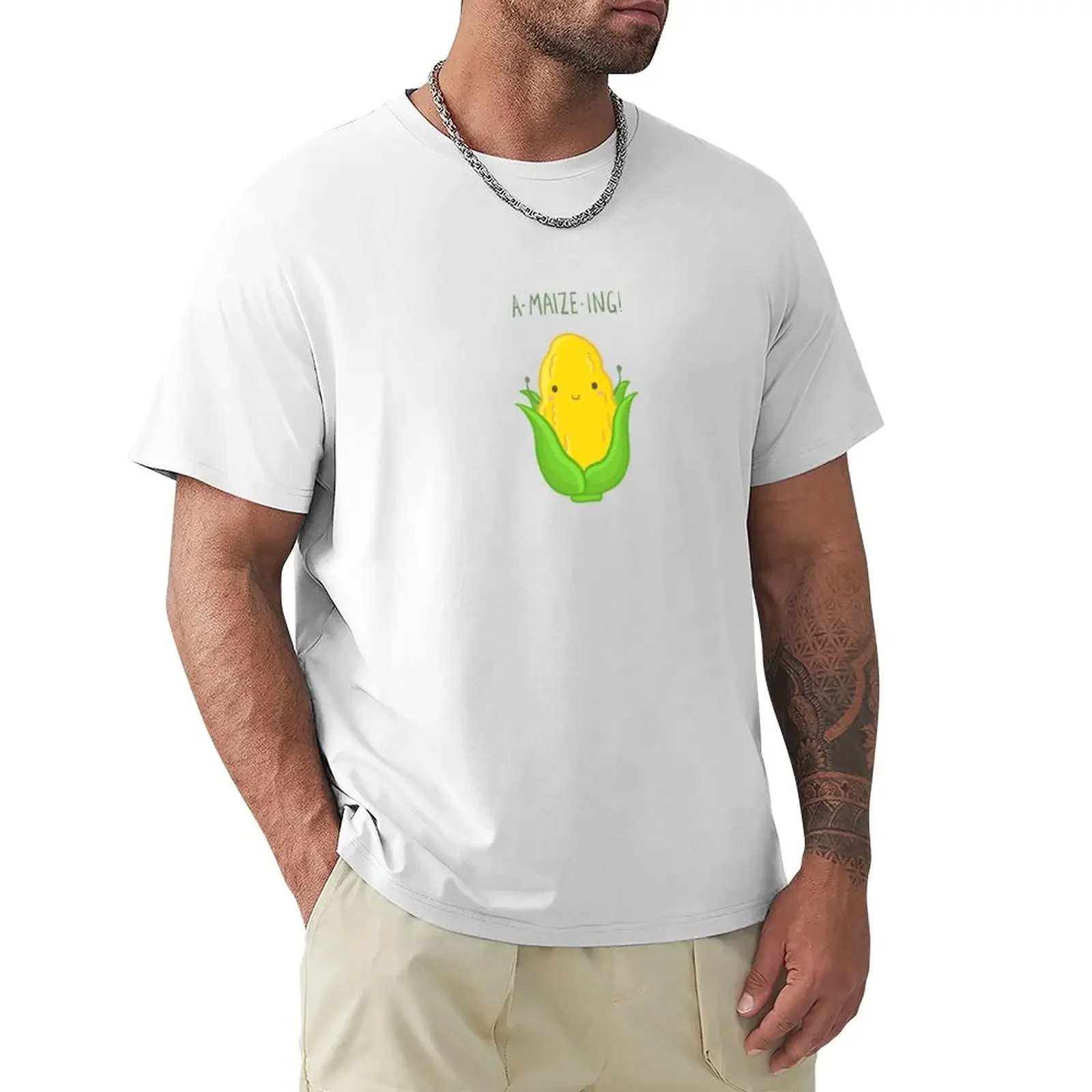 

A-maize-ing! Funny motivational corn pun T-Shirt anime for a boy sweat shirts, men