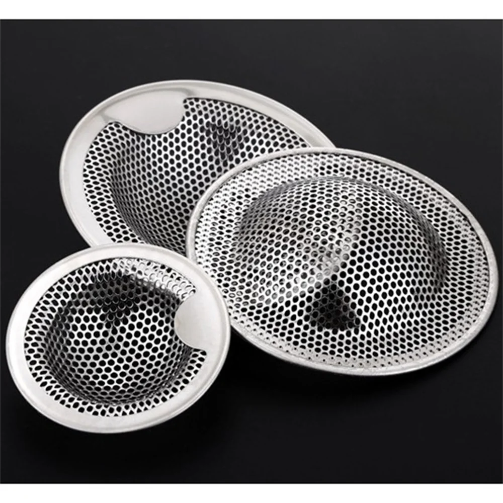 Stainless Steel Strainer Sink Sewer Filter Floor Drain Waste Drain Home Portable Bathtub Hair Catcher Stopper Strainer