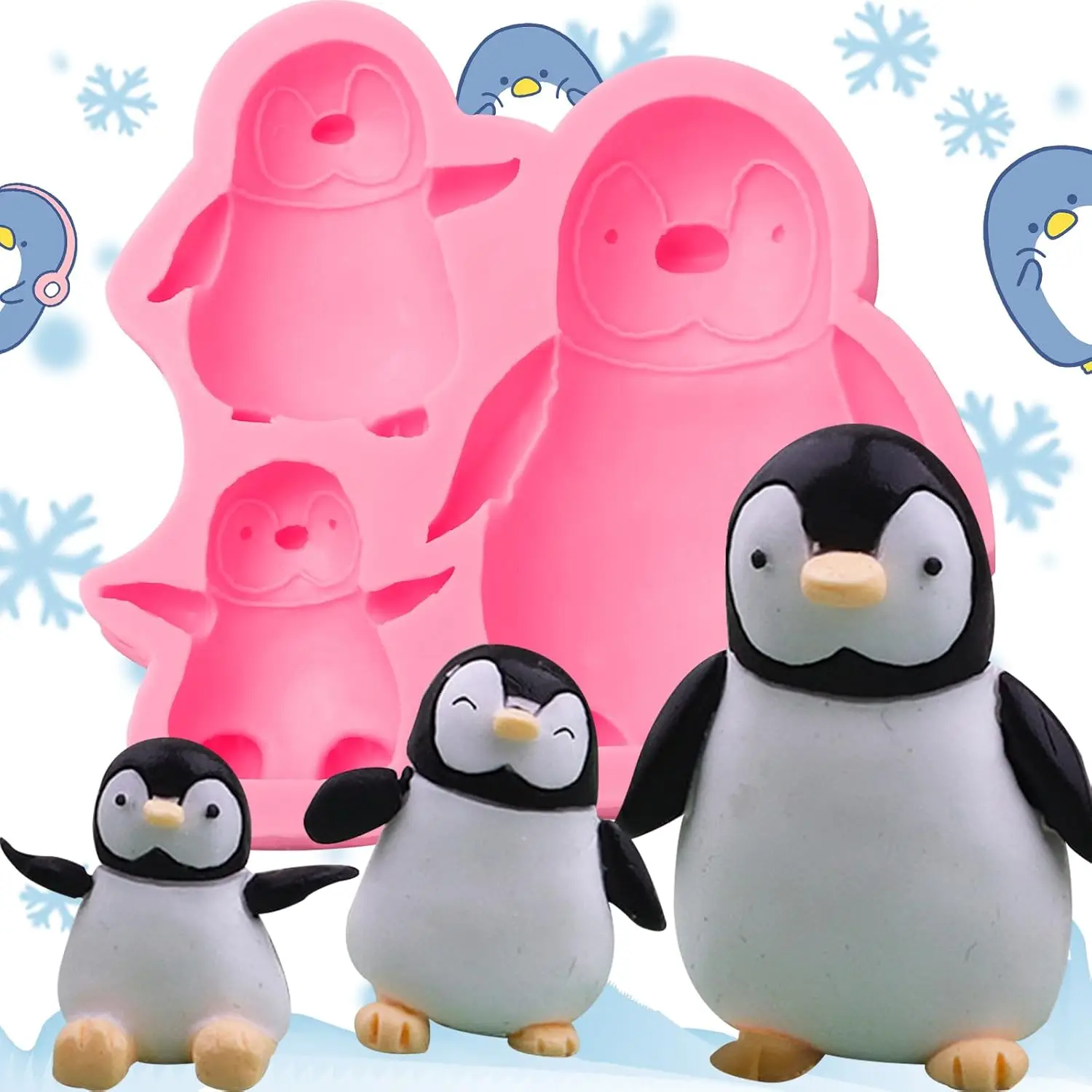 3dLargePenguinSiliconeMoldsCakeDecorationFondantMoldforCupcakeToppersEpoxyResinPolymerClayCrafts-AliExpress15