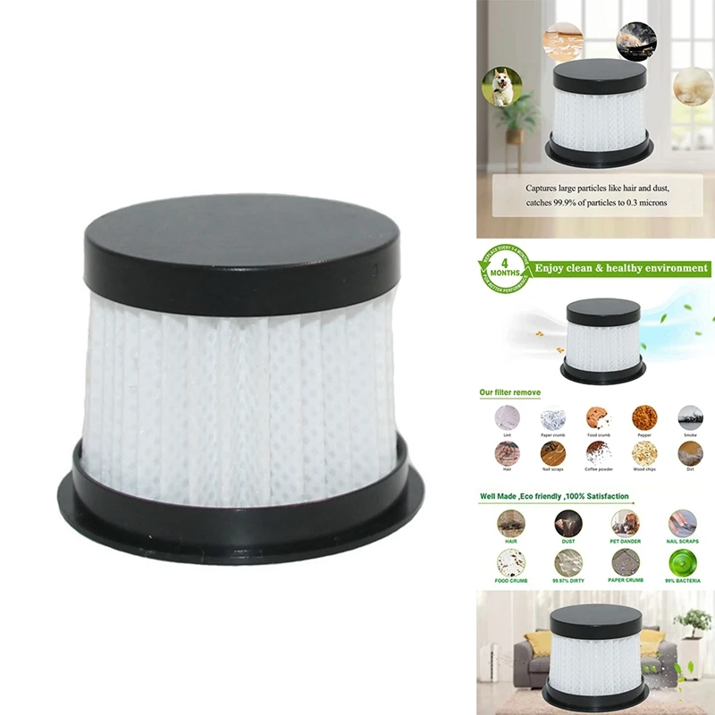 

6Piece HEPA Filter Washable Accessories For Deerma CM300S/CM400/CM500/CM800/CM900 Mite Remover