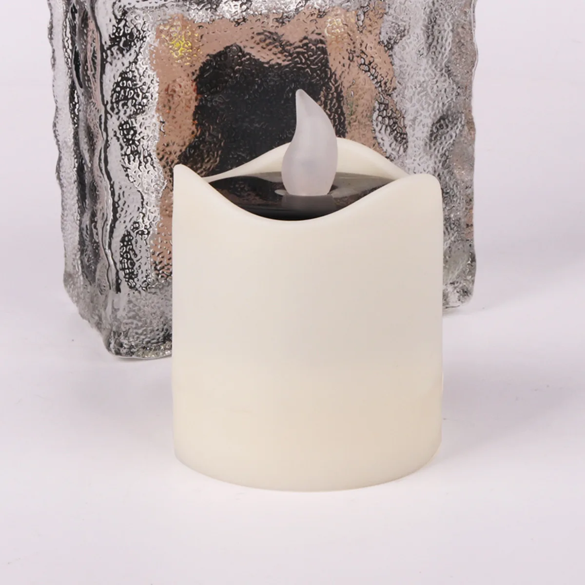 Romantic Waterproof  Solar Energy LED Light Candle Emitting Color:Warm White 6