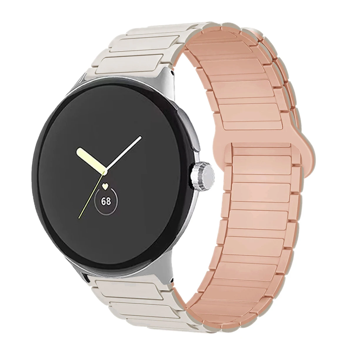 Magnetic Silicone Sport Band - Versatile 45mm Watchband Bracelet Accessory