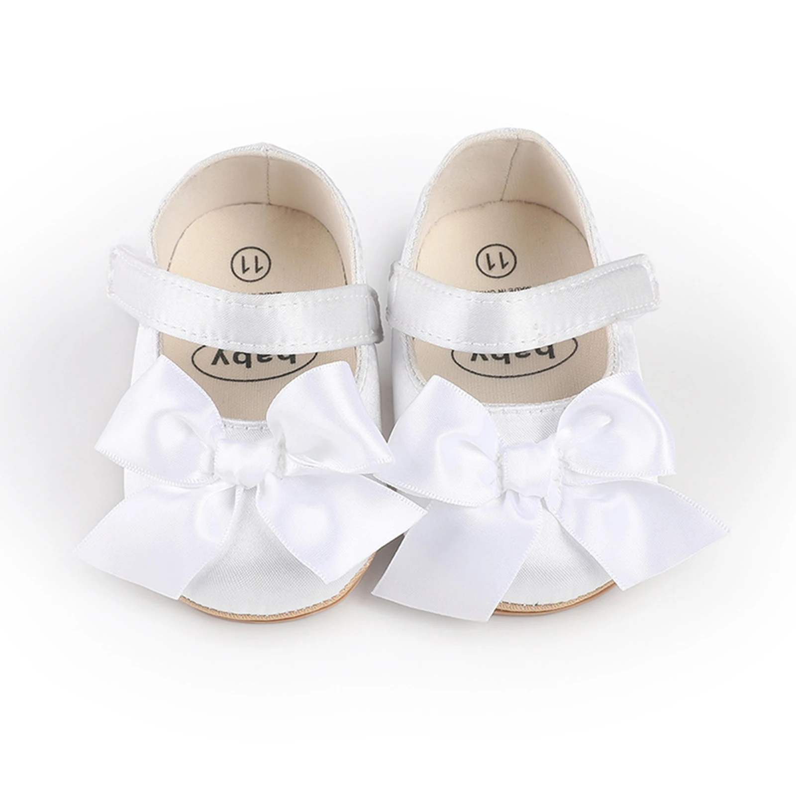 Newborn Baby Girls Princess Shoes Cute Bowknot Soft PU Leather Non-slip First Walker Shoes Summer Fall Toddlers Crib