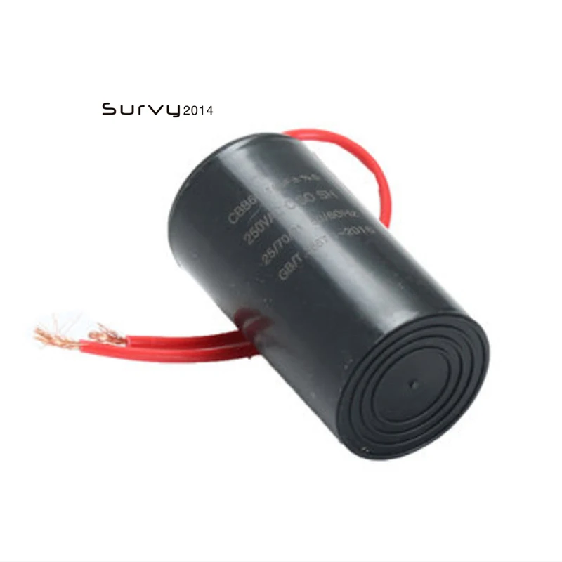 thumbnail image 2 of CBB60 16uf Running Capacitor,AC 450V 2 Wires 50/60Hz Cylinder 73x40mm For Water Pumps 2 of 9