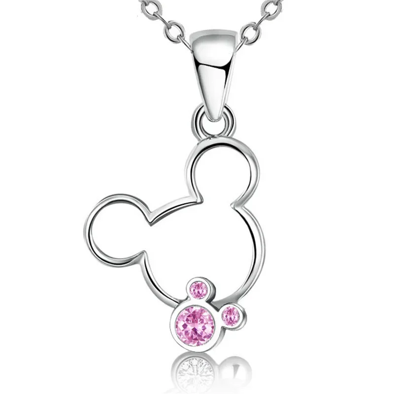 

Cute Women's Anime Necklace Luxury Crystal Bear Pendant Necklace Sweater Collar Chain Jewelry 2023 New Gift Jewelry