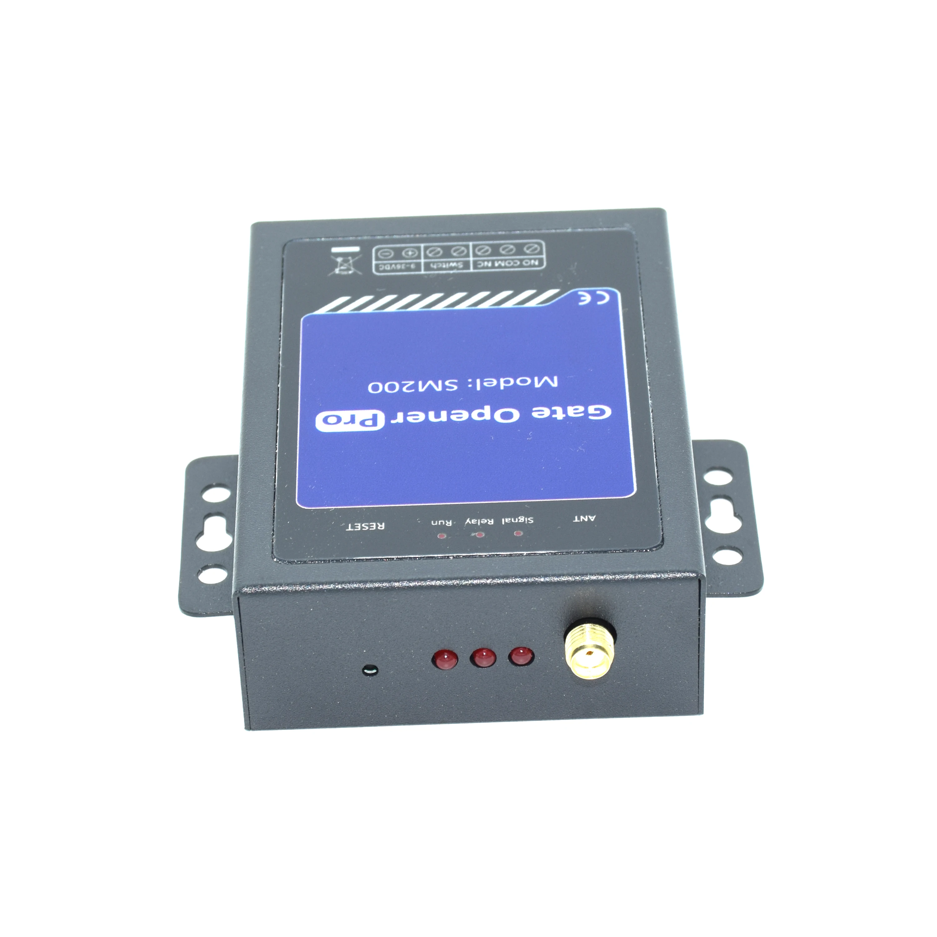 GSM 4G LTE SMS 통화 원격 제어 스마트 게이트 개폐기 SM200 ON/OFF 릴레이 (3m 길이 흡착 안테나 포함)