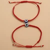 Bracelets turcs simples mauvais œil pour hommes et femmes, 1 pièce, corde mexicaine tissée, bijoux, accessoires tendance, cadeau