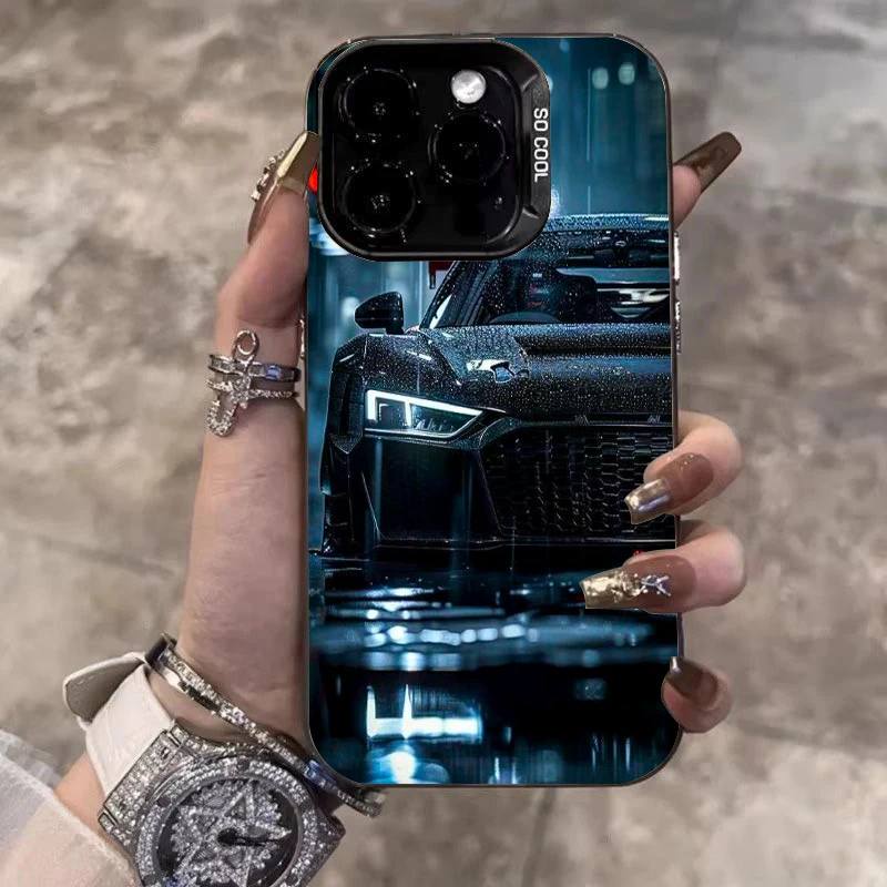 Luxury Sports Car Laser Phone Case - Anti-Fall Matte Cover