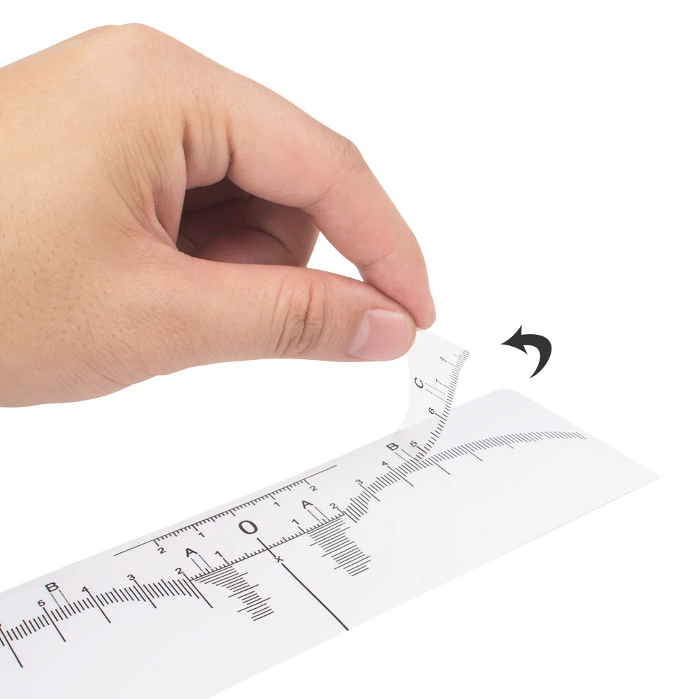 Eyebrow Ruler Sticker Guide Adhesive Microblading Tattoo Measurement Tools for Permanent Makeup