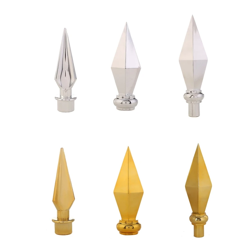 Abs/Alluminio Cast Flag Spear Finial Conference Hall Flagpole Per Testa 20Cm /30Cm Lunghezza Pennone Lancia Topp