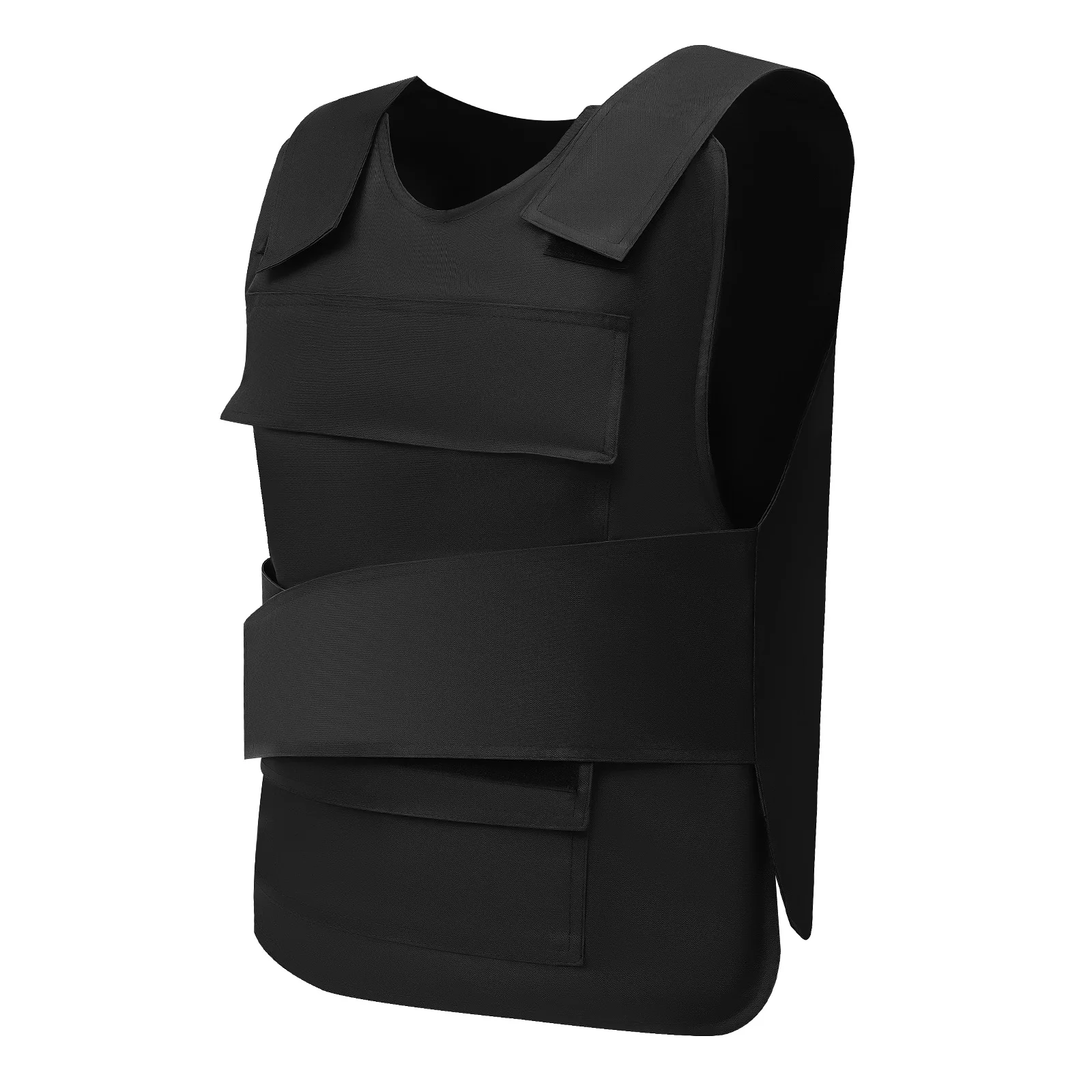 21.65*20.87inch Outdoors Protective Vest Manganese Steel Adjustable Security Training Protective Vest for Security Personnel Pol