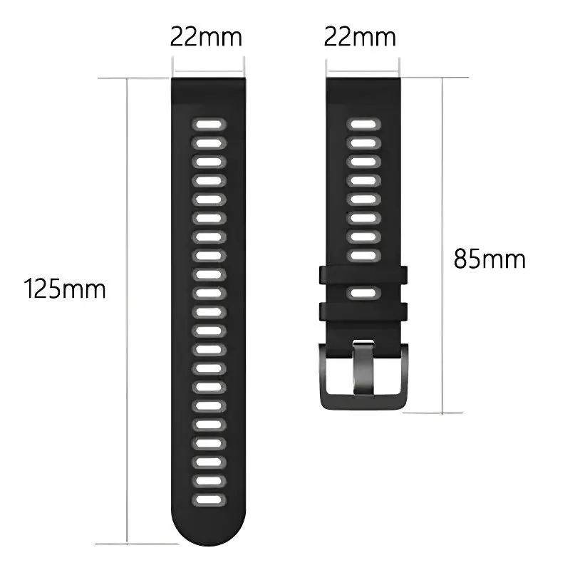 Silicone Case +Strap for Garmin Forerunner 965 Anti-scratch Protection Cover Watchband Wrist for Garmin 965 Soft Protector case