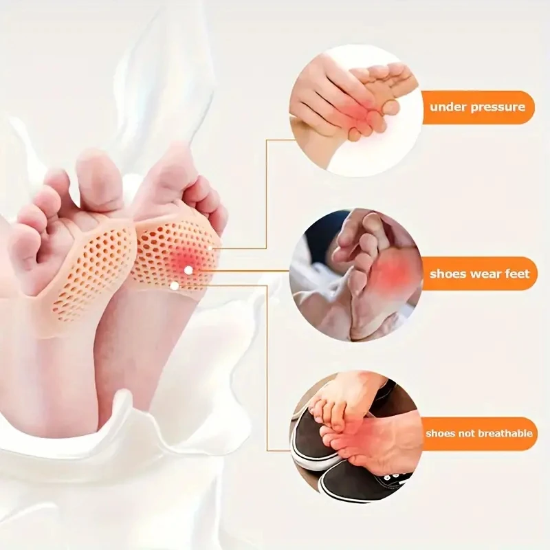 Silicone Forefoot Insoles Womens Foot Protectors