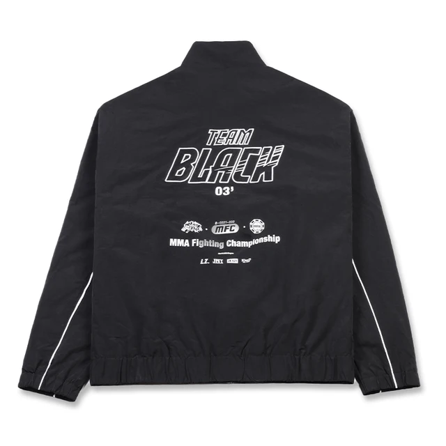 Jinx Team Black Jacket Unisex Windbreaker Sports Coat Men Women Loose Track Activewear Long Sleeve Top Embroidery Y2k Outerwears