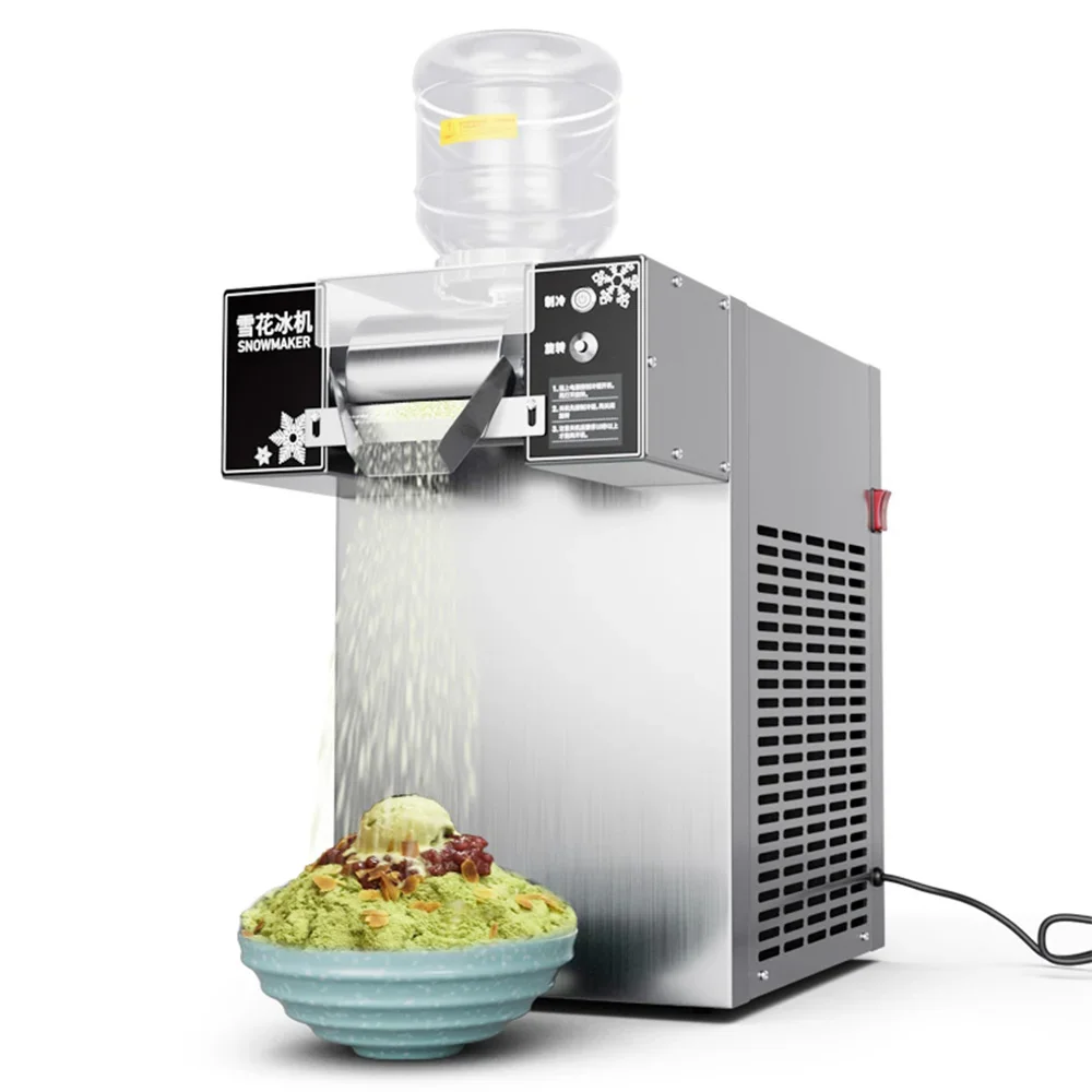200Kg 24Hours Big Clear Crystal High Efficient Portable Snow Ice Machine for Commercial Snow Ice Cream Machine