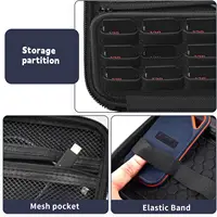 Сумка для хранения жесткого диска, совместимая с SanDisk 1 ТБ, 2 ТБ, 4 ТБ, 500 ГБ, 8 ТБ для портативного SSD SanDisk Extreme PRO (только сумка) — изображение 3