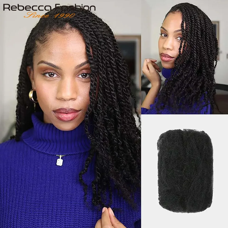 Brazilian Remy Human Braiding Hair Afro kinky Curly Bulk For Braiding DreadLock 50g/pc Extentions Natural Locks Crochet Twist