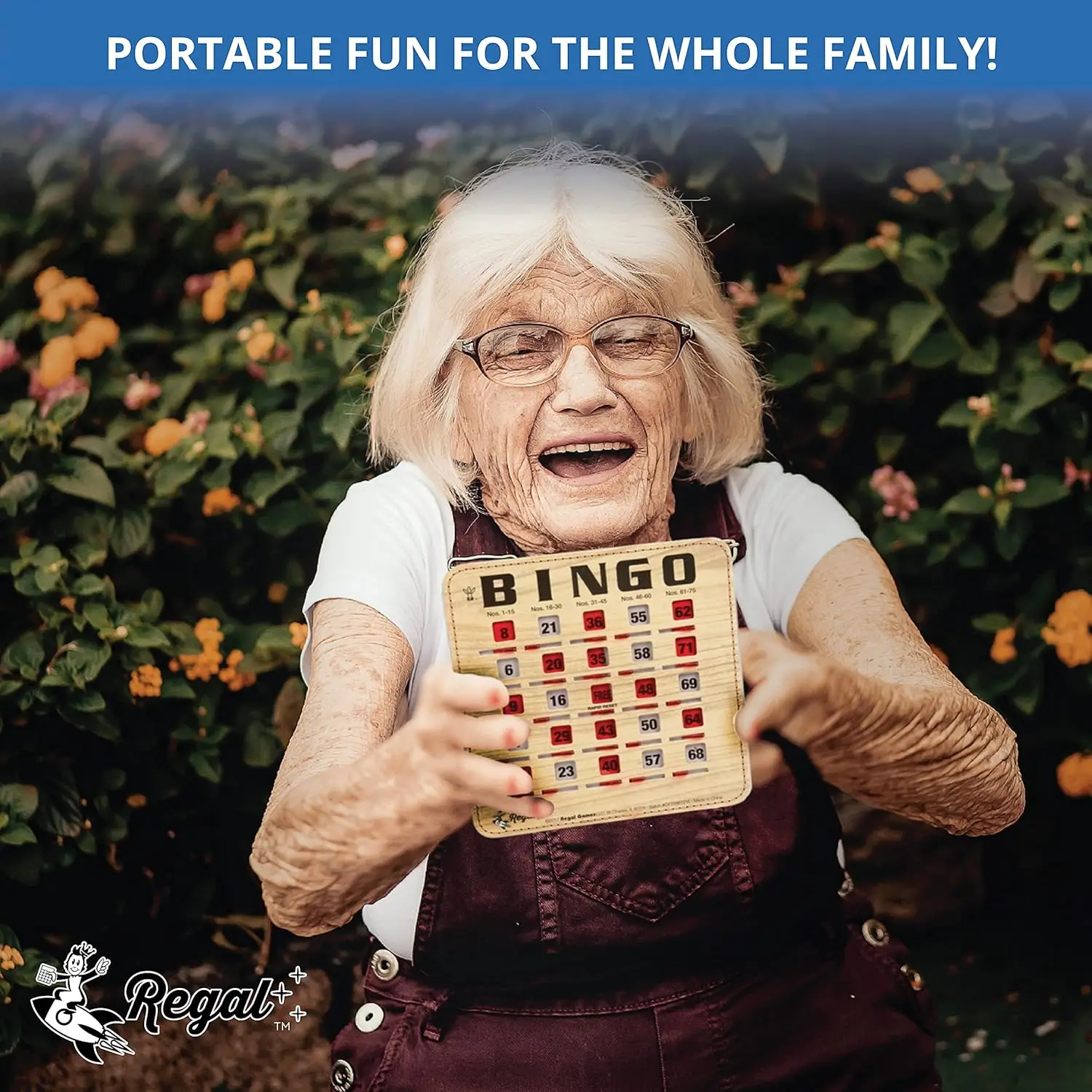 Bingo Bingo Cards with Sliding Windows-Extra Thick Stitched Cardstock-Woodgrain Reusable & Large Cards Ideal for Fam