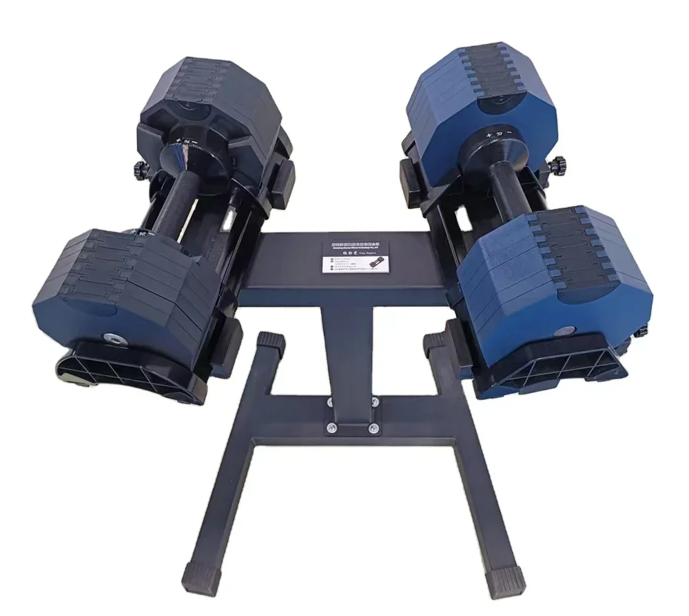 New Electrophoresis 80lb Black Adjustable Weights Dumbbell Set 36kg Dumbbells Rack