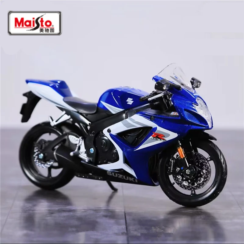 Maisto 1:12 SUZUKI GSX-R750 Alloy Sports Motorcycle Model Simulation Diecast Metal Street Racing Motorcycle Model Childrens Gift