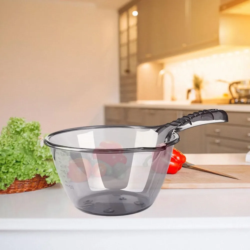 1PC Plastic Water Spoon Transparent Thickened Water Ladle Unbreakable Bathing Spoon Watering Flowers Kitchen Accessories