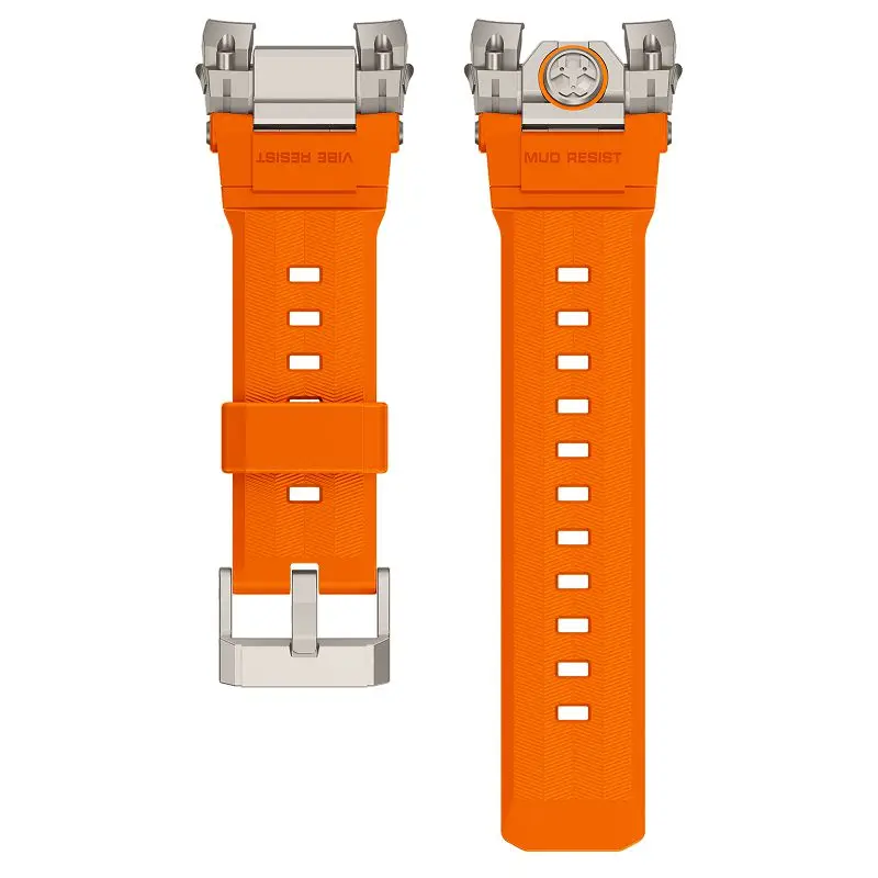 Durable Silicone Sport Strap with Stainless Steel Connector