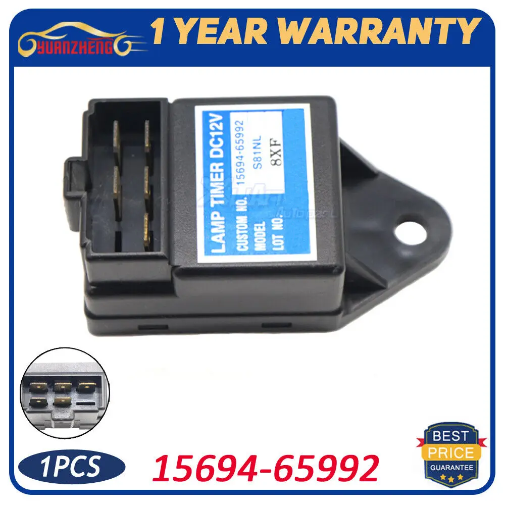 12V Glow Plug Lamp Timer 15694-65992 15694-65990 S81NL SN1NL for Kubota Engine V2203 Z402 Z482 D722 D1703 V1505 V2607 Excavator KH-101 KX151 KX161-2 KX71 KX91-2 U-20