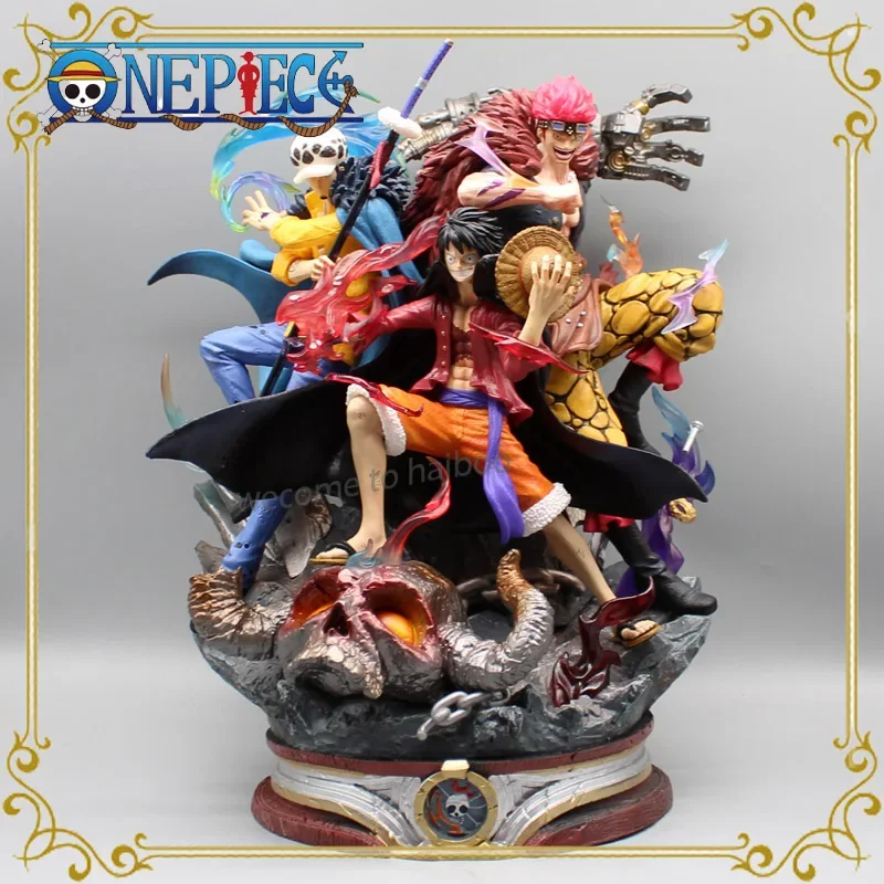 

Anime 33cm Luffy One Piece Figure Monkey D. Luffy Eustass Kid Trafalgar D.Water Law Action Figure Pvc Statue Model Toys Gifts