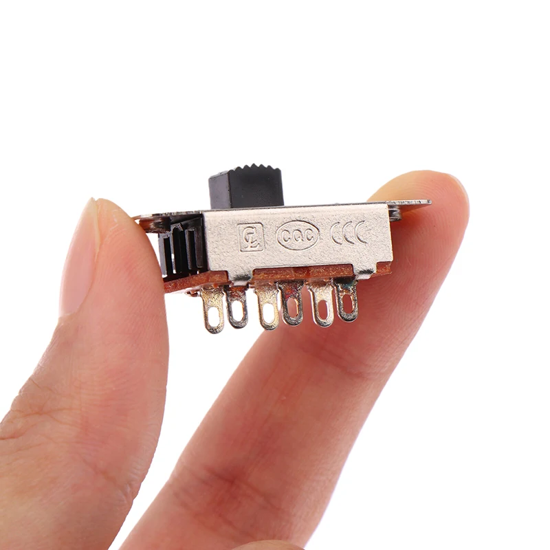/KQM/10Pcs 6P SS23F19 솔더 핀 2 위치 슬라이드 스위치 고전류 자동차 냉장고 진공 청소기 전기 자동차 스위치